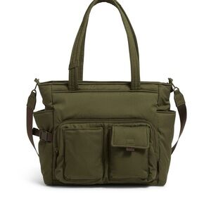 Vera Bradley Cotton Utility Tote Bag - Olive Green